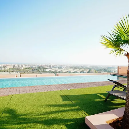 アパート Con Infinity Pool Y Zonas Premium